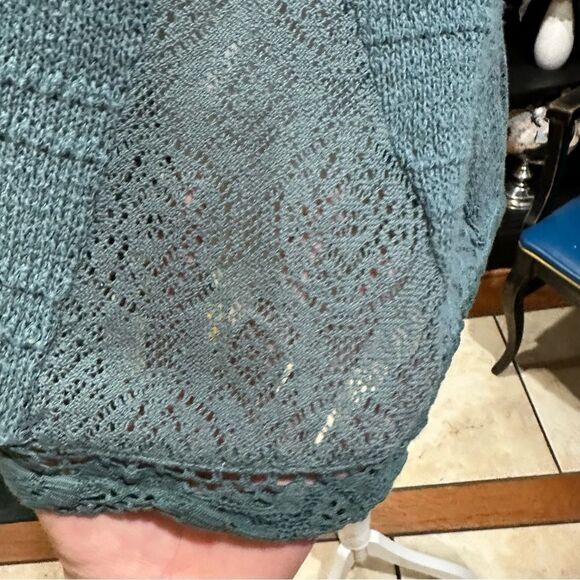 Anthropologies Meadow Rue Green Knit Tank Top Size Small - Picture 6 of 10